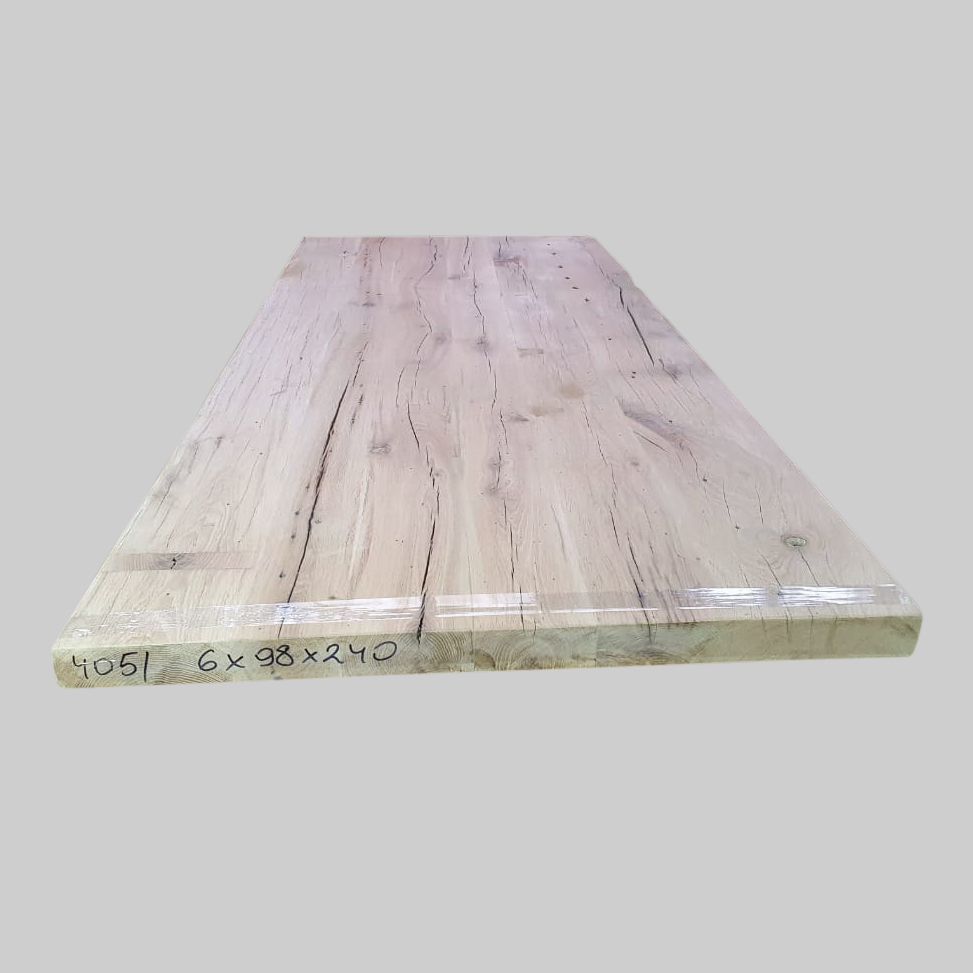 Tafelblad oud eiken geschaafd 2,40 x 0,98 x 0,06