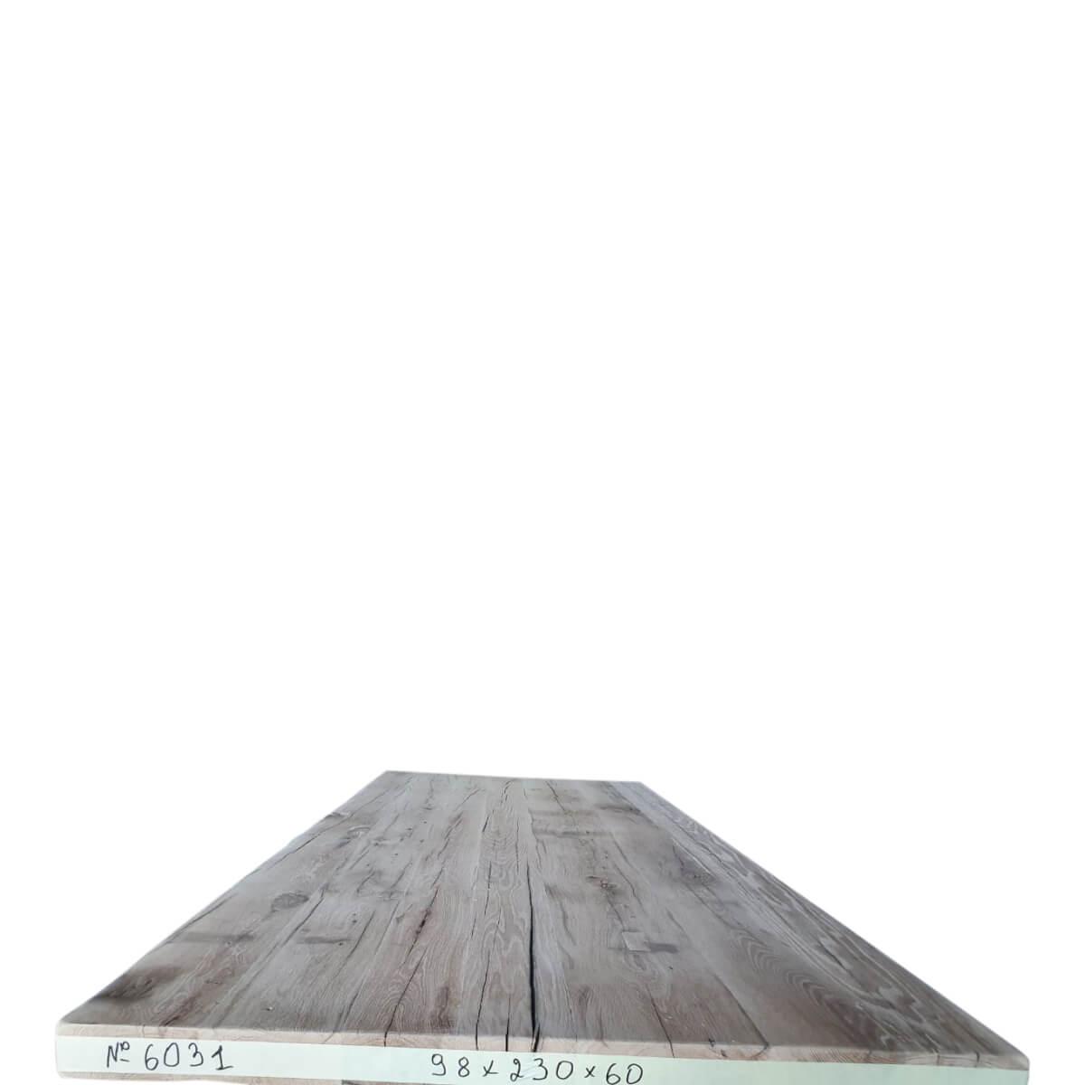 Tafelblad oud eiken geschaafd 2,30 * 0,98 * 0,06