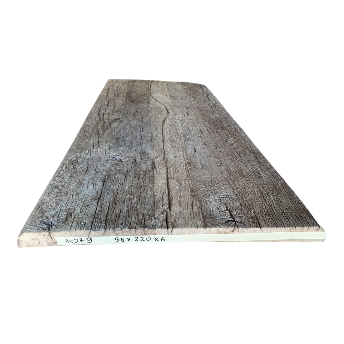 Tafelblad oud eiken geborsteld 2,20 * 0,96 * 0,06