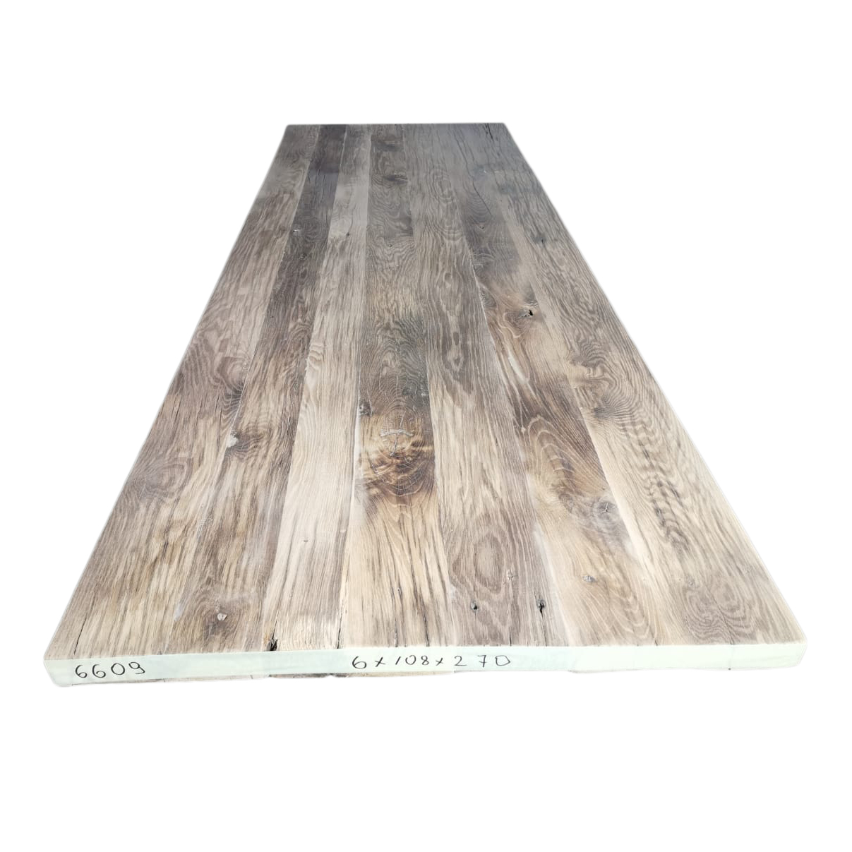 Tafelblad oud eiken geschaafd 2,70 x 1,08 x 0,06
