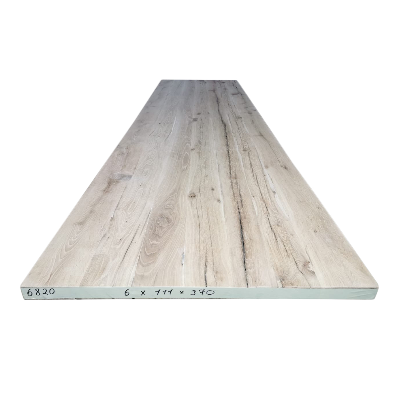 Tafelblad oud eiken geschaafd 3,70 x 1,11 x 0,06