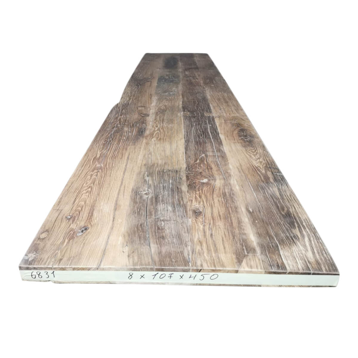 Tafelblad oud eiken geschaafd 4,50 x 1,07 x 0,08