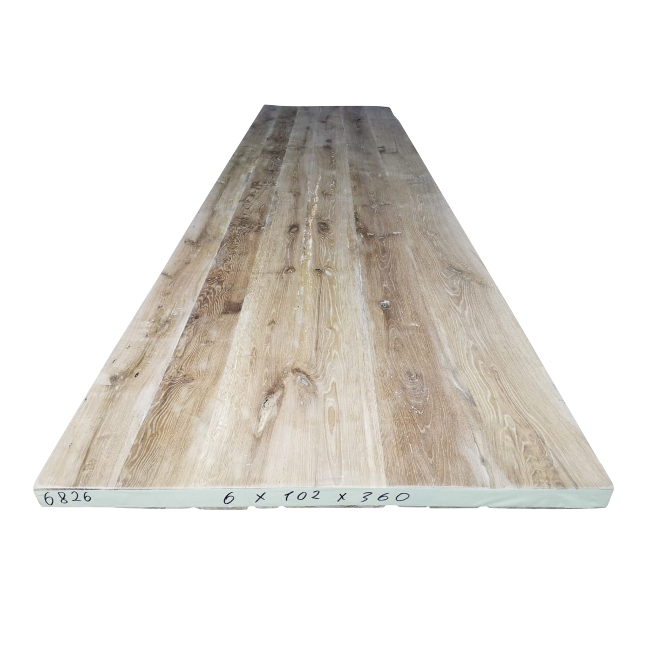 Tafelblad oud eiken geschaafd 3,60 x 1,02 x 0,06