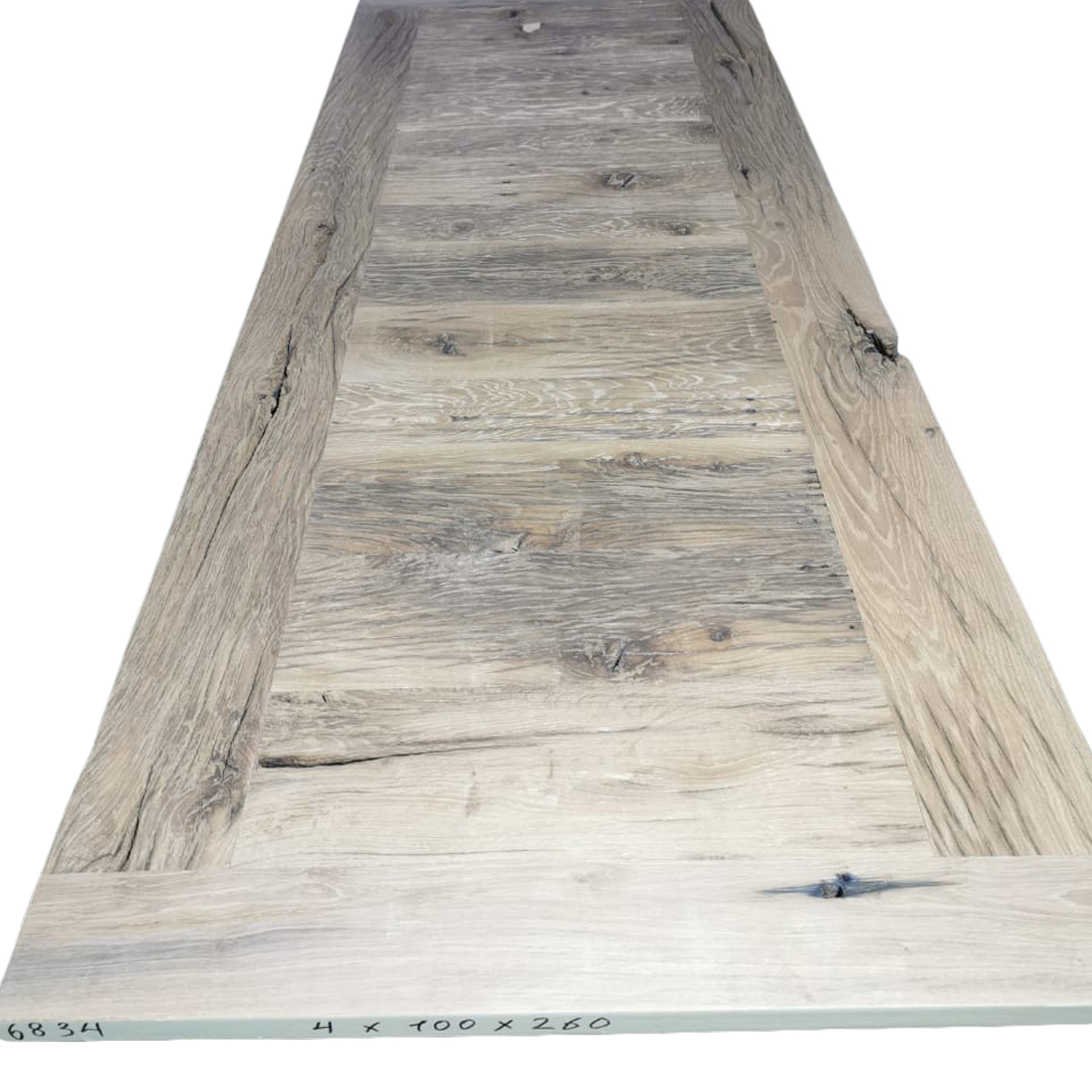 Tafelblad oud eiken geschaafd 2,60 x 1,00 x 0,04