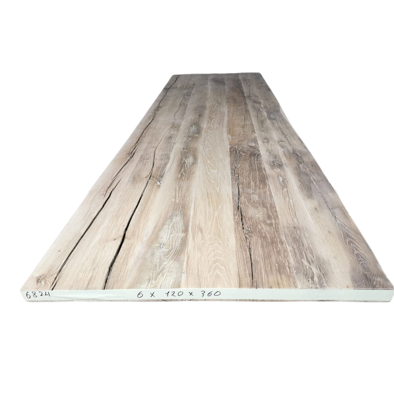 Tafelblad oud eiken geschaafd 3,60 x 1,20 x 0,06