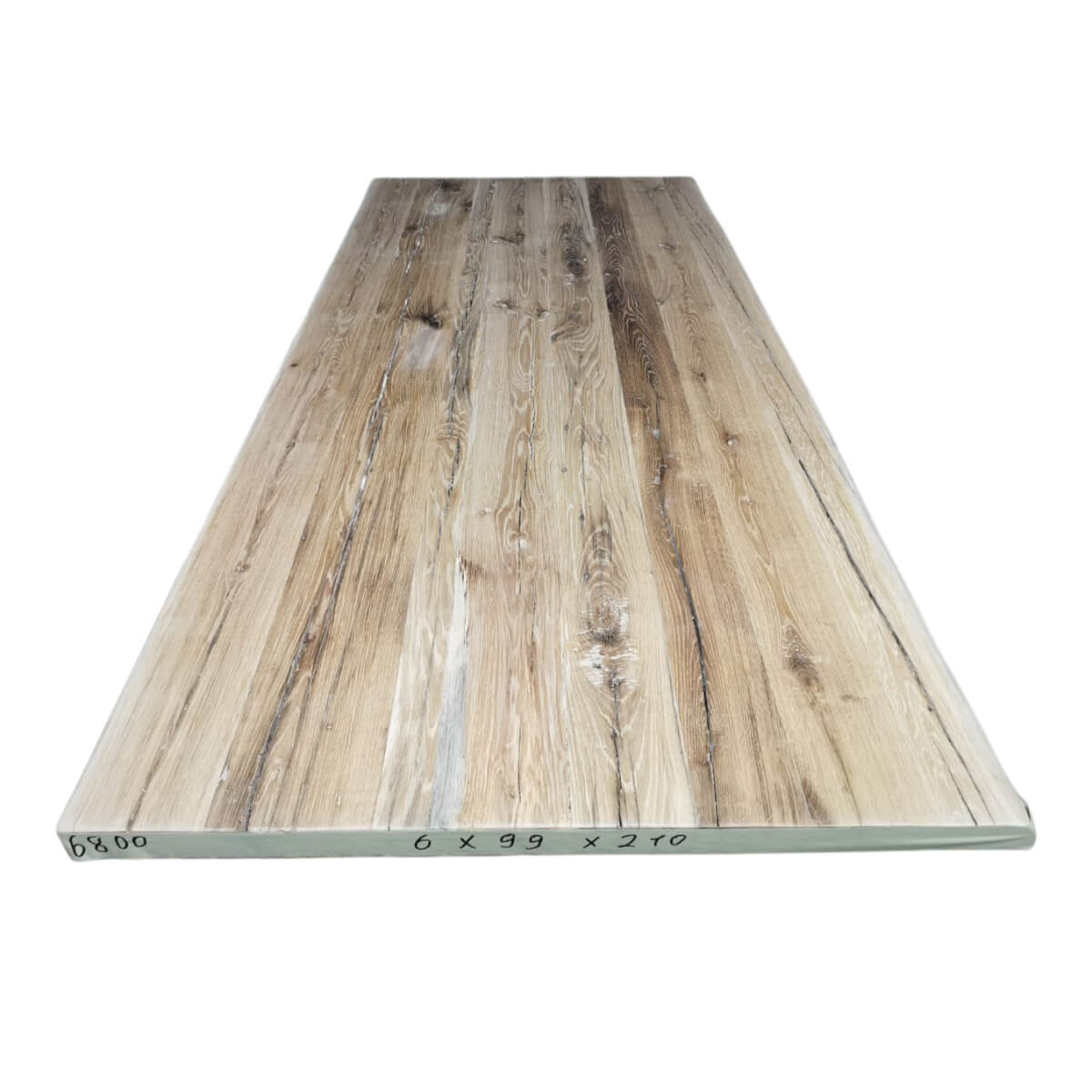 Tafelblad oud eiken geschaafd 2,10 x 0,99 x 0,06