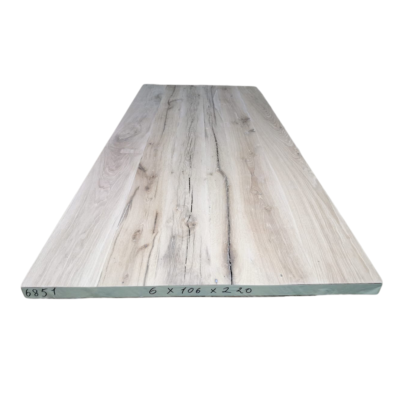 Tafelblad oud eiken geschaafd 2,20 x 1,06 x 0,06