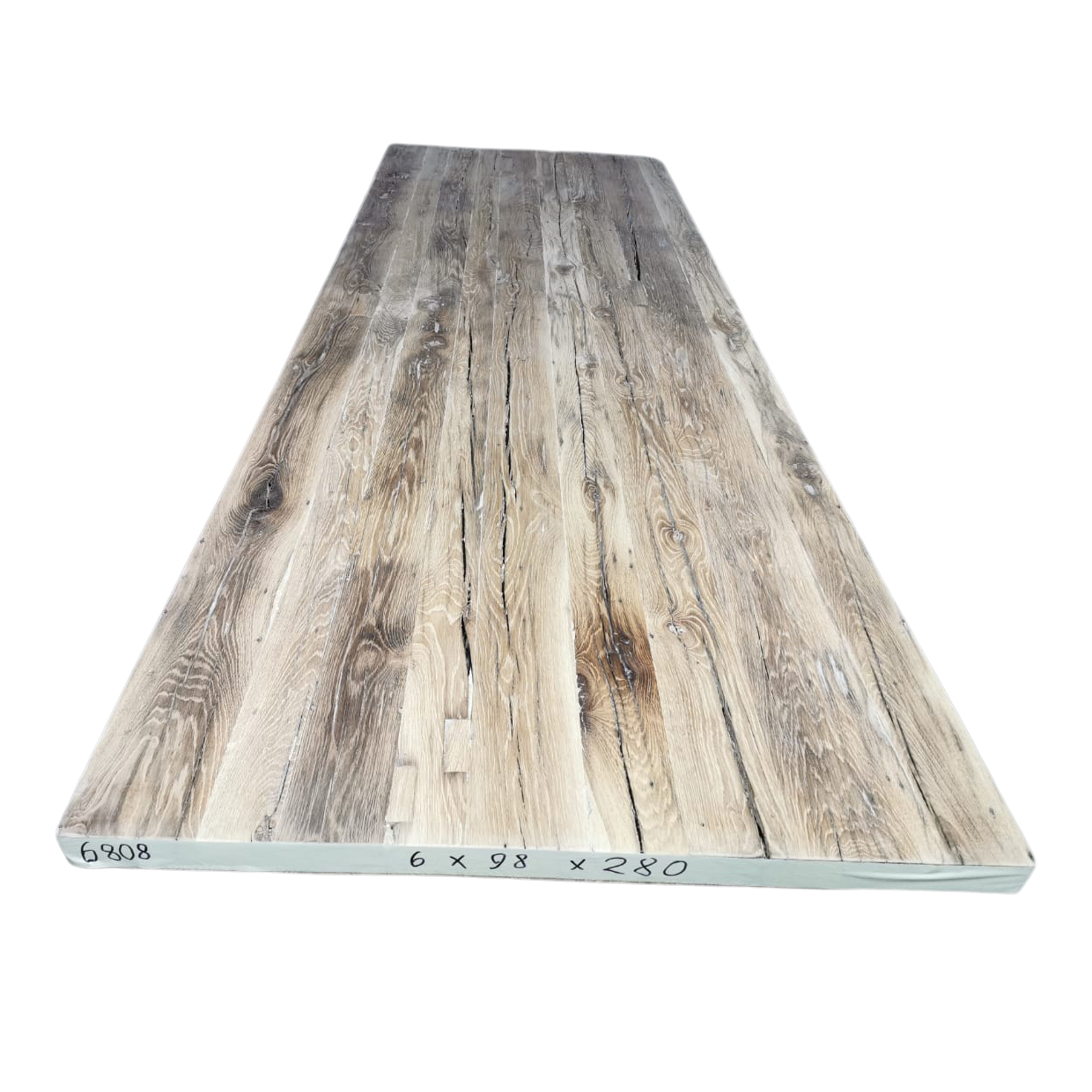 Tafelblad oud eiken geschaafd 2,80 x 0,98 x 0,06