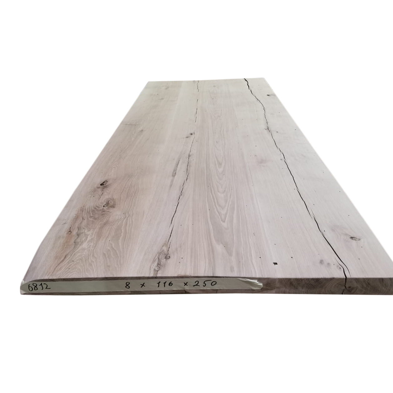 Tafelblad oud eiken geschaafd 2,50 x 1,16 x 0,08