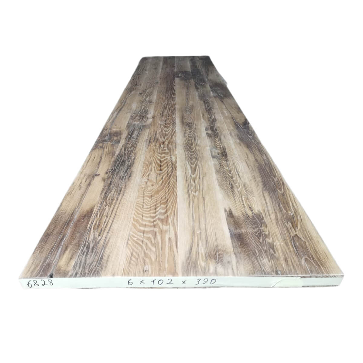 Tafelblad oud eiken geschaafd 3,90 x 1,02 x 0,06