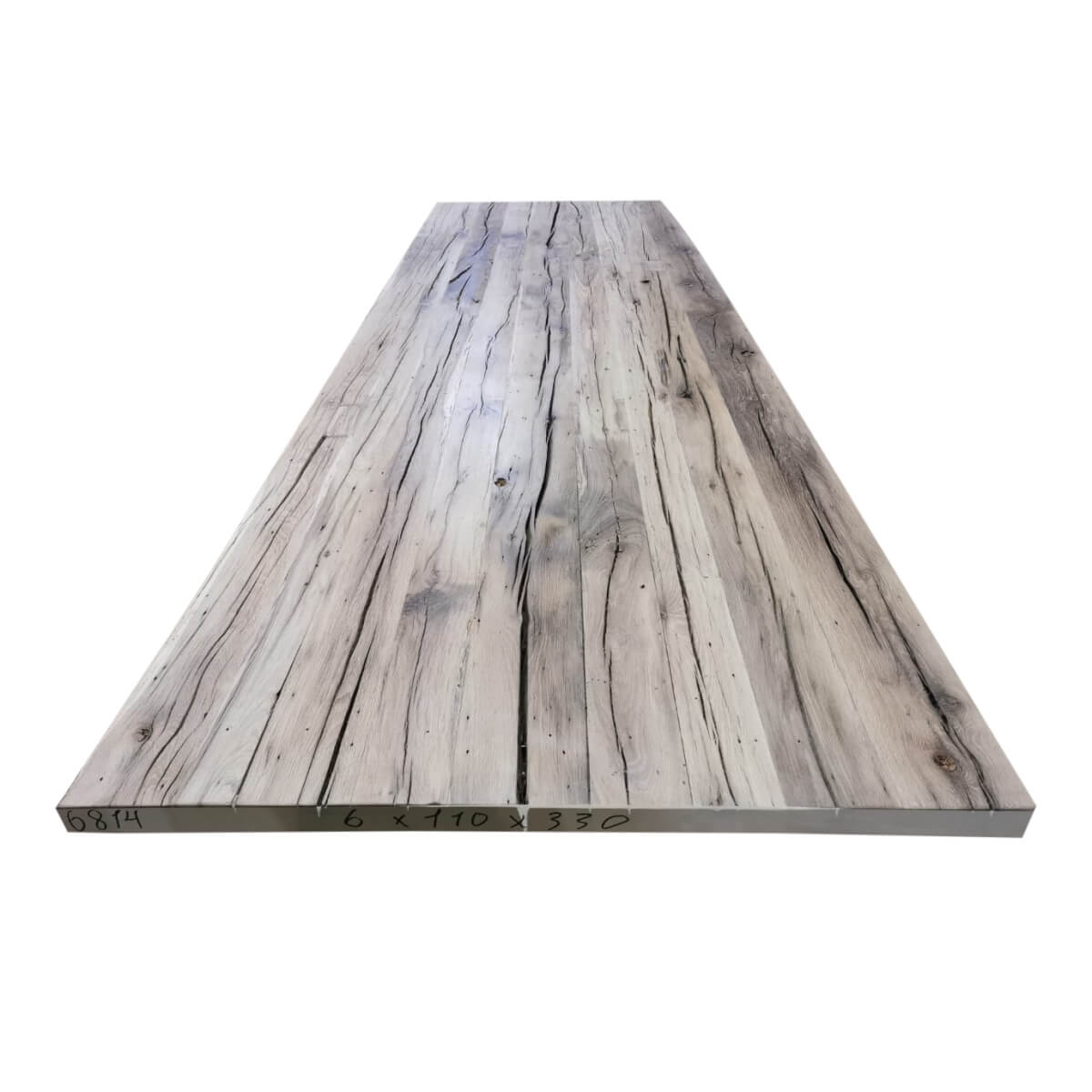 Tafelblad oud eiken geschaafd 3,30 x 1,10 x 0,06