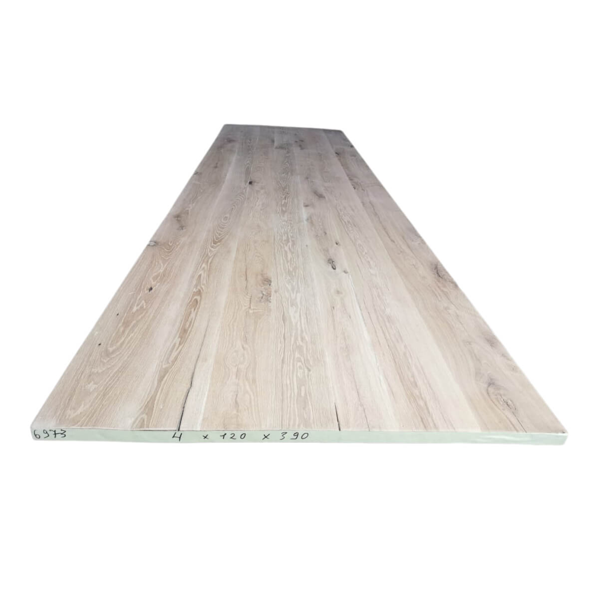 Tafelblad oud eiken geschaafd 3,90 x 1,20 x 0,04