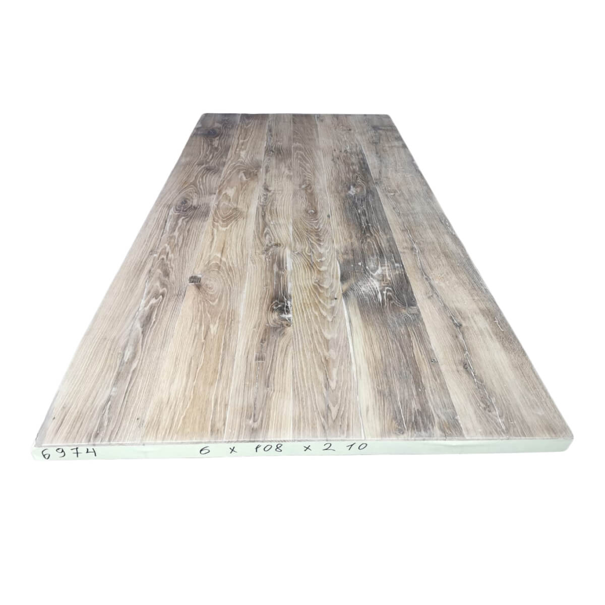 Tafelblad oud eiken geschaafd 2,10 x 1,08 x 0,06