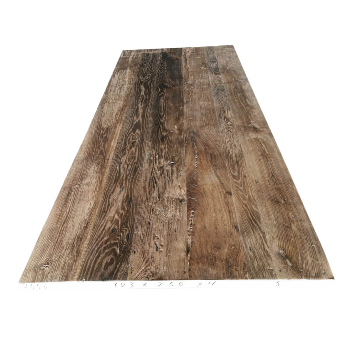 Tafelblad oud eiken geschaafd 2,50 x 1,03 x 0,04