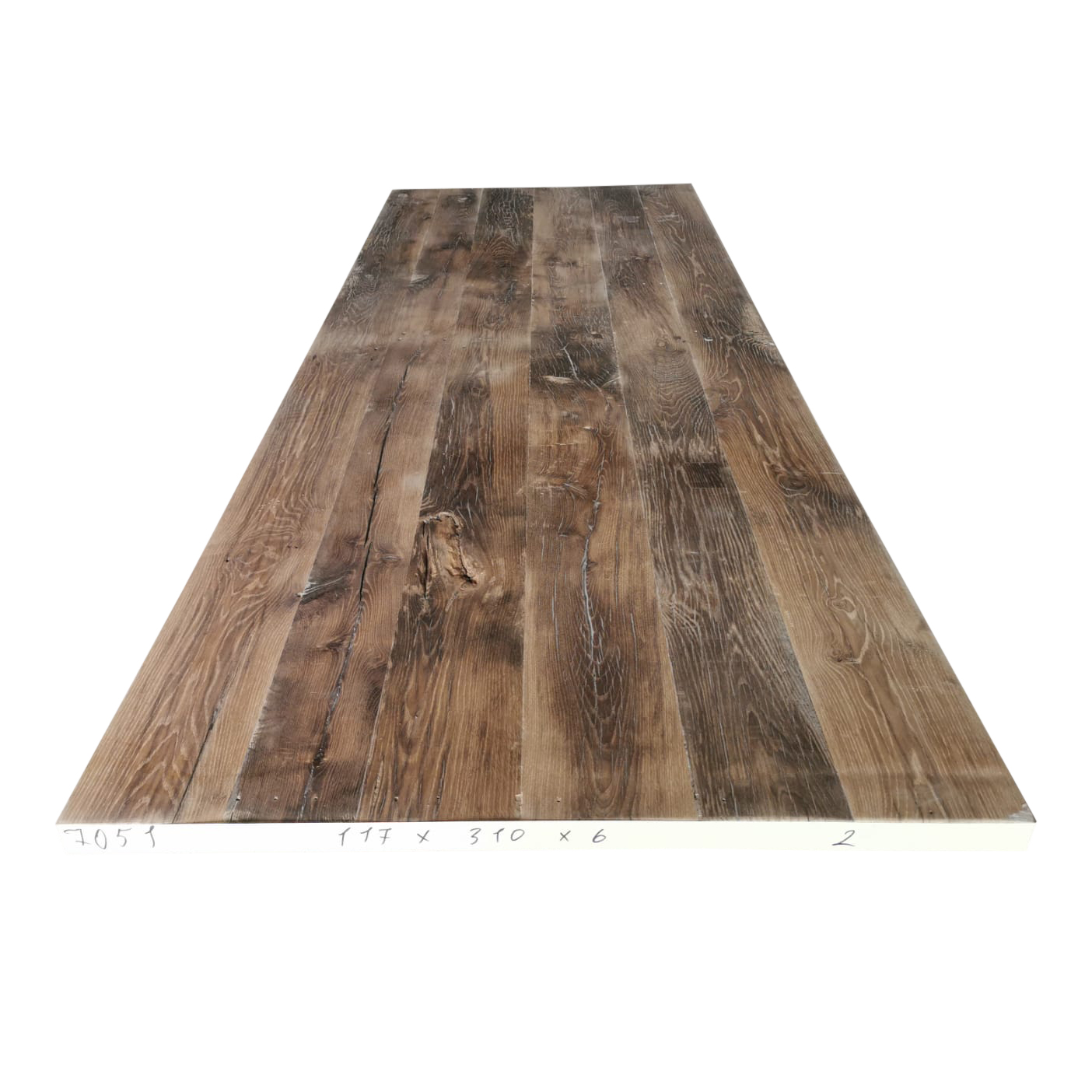 Tafelblad oud eiken geschaafd 3,10 x 1,17 x 0,06