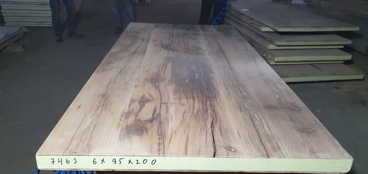 Tafelblad oud eiken geschaafd 2,00 x 0,95 x 0,95