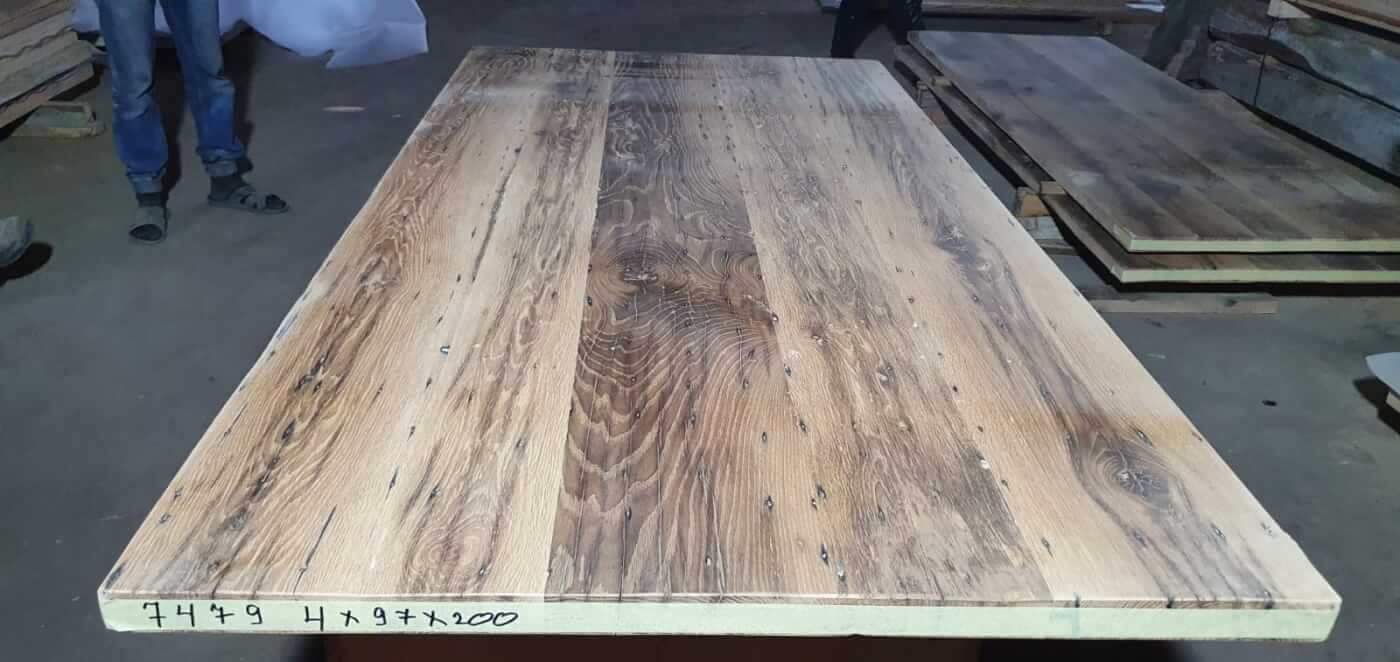 Tafelblad oud eiken geschaafd 2,00 x 0,97 x 0,04