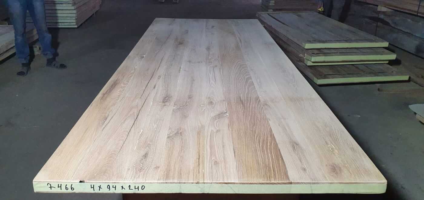 Tafelblad oud eiken geschaafd 2,40 x 0,94 x 0,04