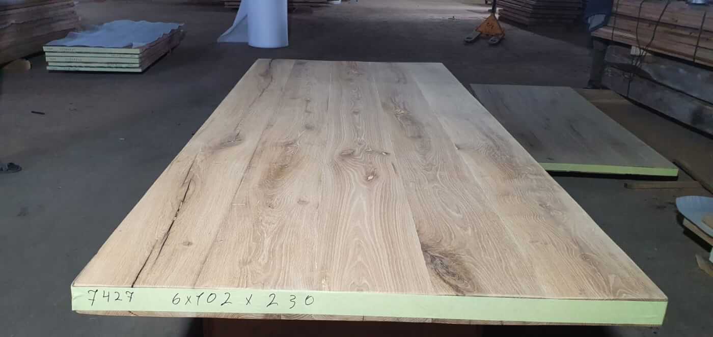 Tafelblad oud eiken geschaafd 2,30 x 1,02 x 0,06
