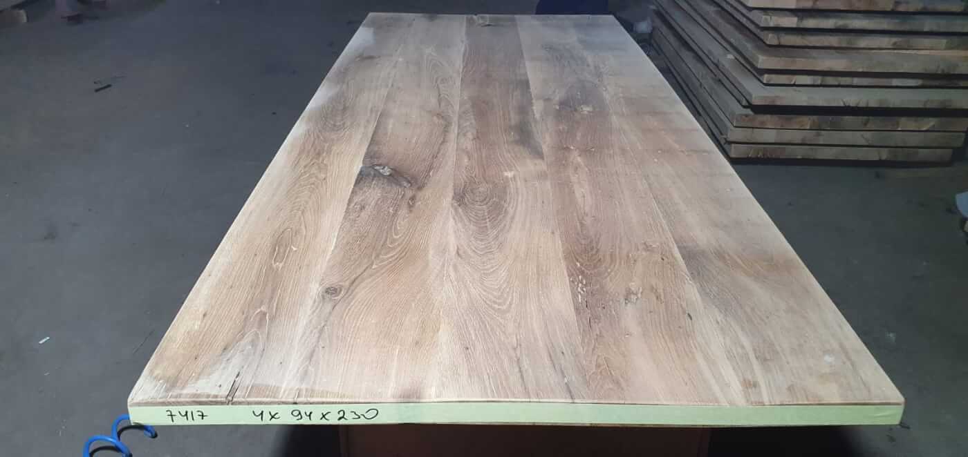 Tafelblad oud eiken geschaafd 2,30 x 0,94 x 0,04