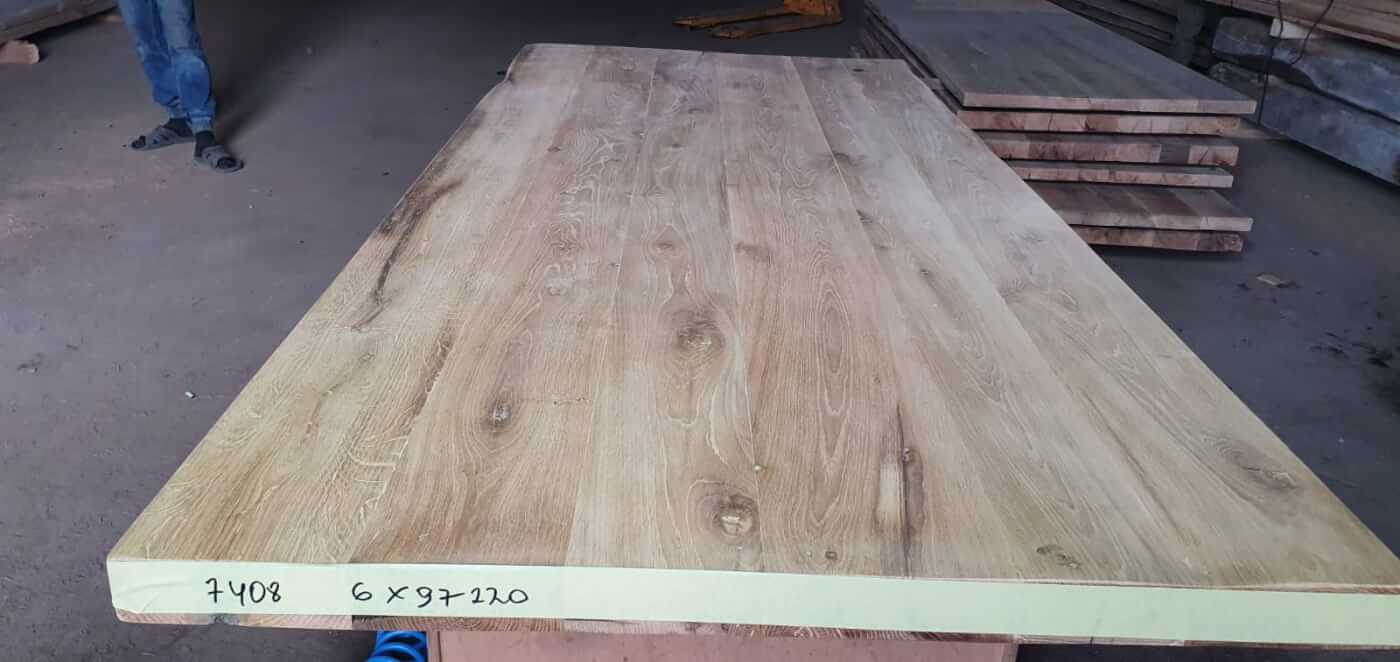 Tafelblad oud eiken geschaafd 2,20 x 0,97 x 0,06
