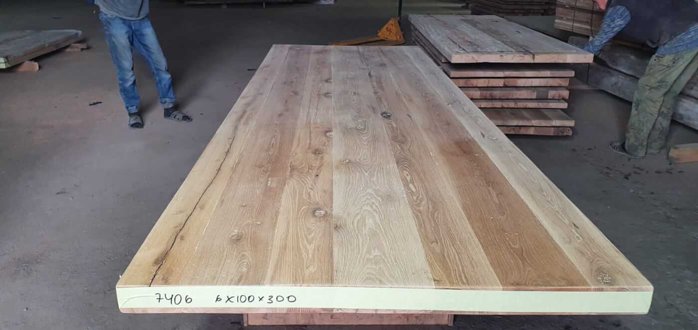 Tafelblad oud eiken geschaafd 3,00 x 1,00 x 0,06
