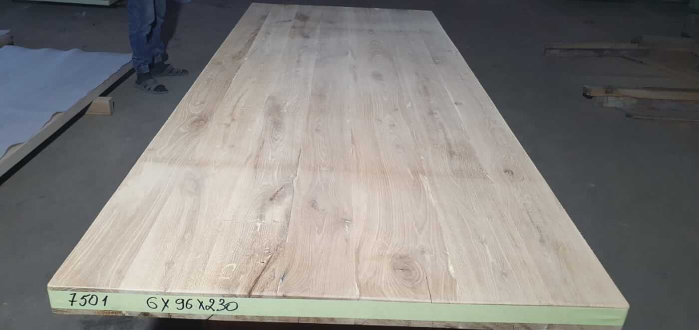 Tafelblad oud eiken geschaafd 2,30 x 0,96 x 0,06