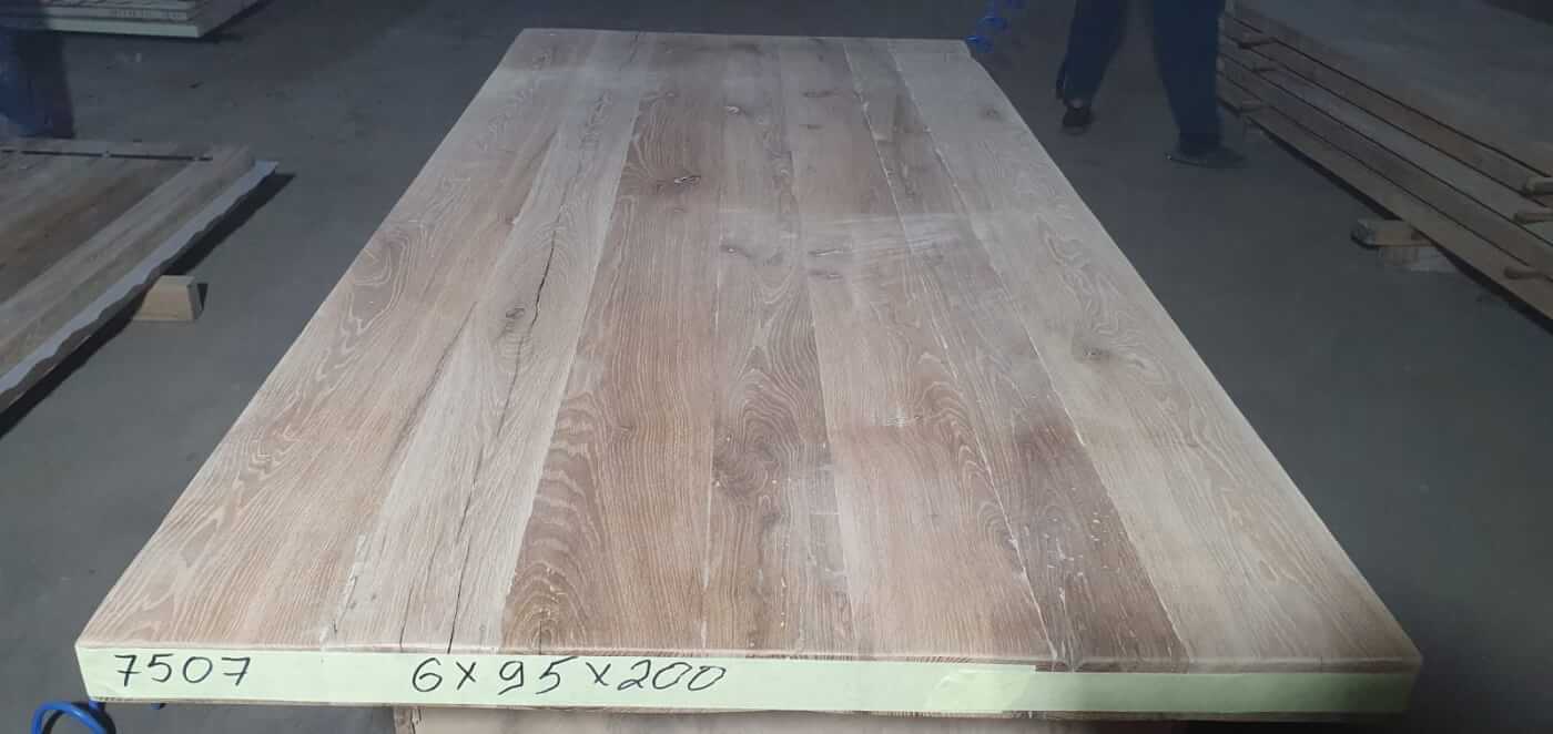 Tafelblad oud eiken geschaafd 2,00 x 0,95 x 0,06