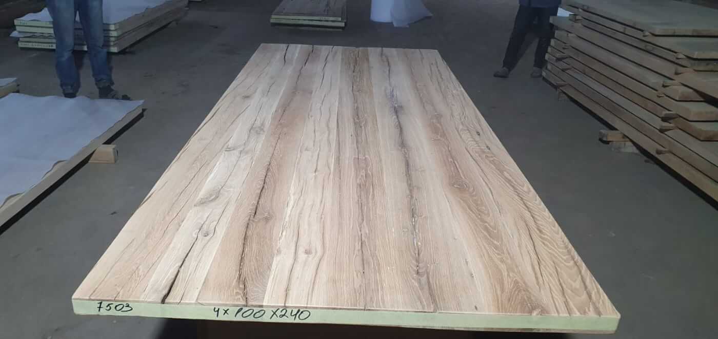 Tafelblad oud eiken geschaafd 2,40 x 1,00 x 0,04