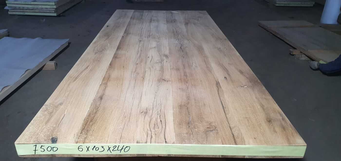 Tafelblad oud eiken geschaafd 2,40 x 1,03 x 0,06