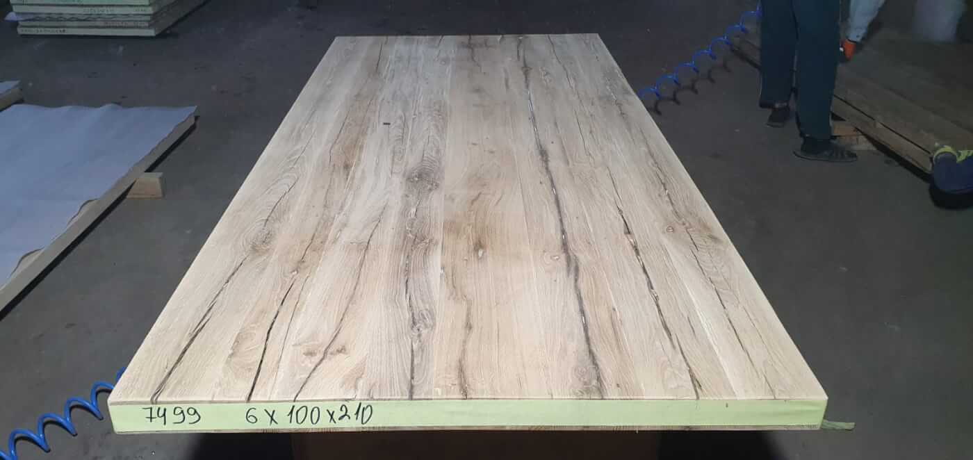 Tafelblad oud eiken geschaafd 2,10 x 1,00 x 0,06