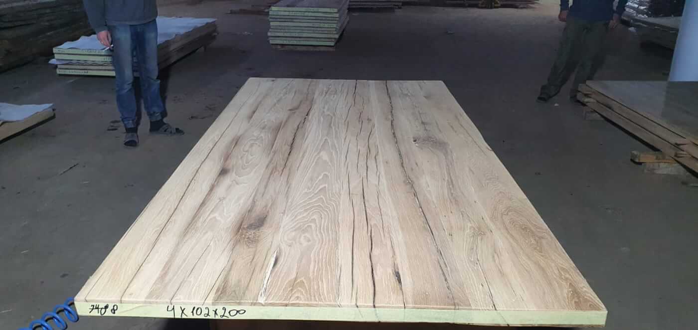 Tafelblad oud eiken geschaafd 2,00 x 1,02 x 0,04