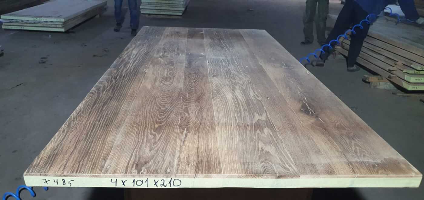 Tafelblad oud eiken geschaafd 2,10 x 1,01 x 0,04