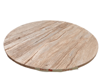 Tafelblad Rond Oud Eiken Geborsteld 130 Cm