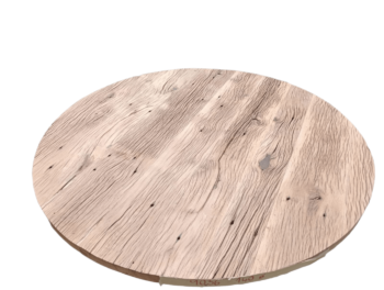 Tafelblad Rond Oud Eiken Geschaafd 140 Cm