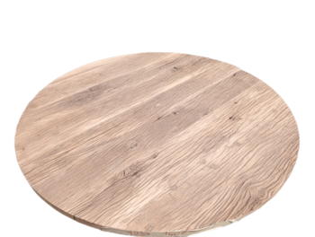 Tafelblad Rond Oud Eiken Geschaafd 140 Cm