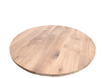 Tafelblad Rond Oud Eiken Geschaafd 140 Cm