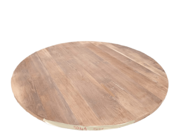 Tafelblad Rond Oud Eiken Geschaafd 140 Cm