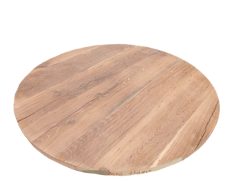 Tafelblad Rond Oud Eiken Geschaafd 130 Cm