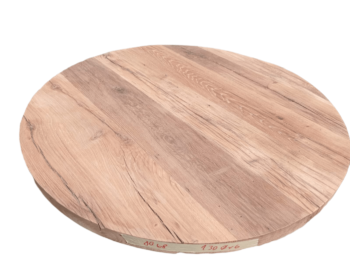 Tafelblad Rond Oud Eiken Geschaafd 130 Cm