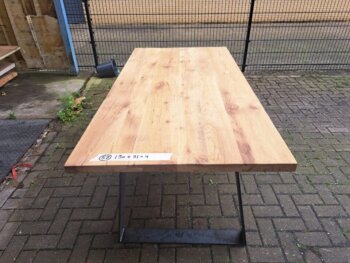 Tafel Oud Iep 190x95x4cm Metalen U-poten