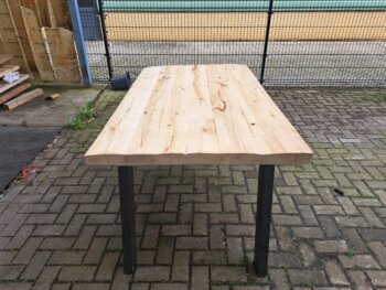 Tafel Oud Hout ? 160x95x6cm Metalen Poten