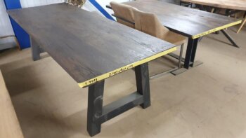 Tafel Eiken Black 180x94x4cm Metaal A Poten