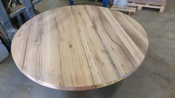 4 St Oud Eiken Rond Tafelblad 160cm 6cm