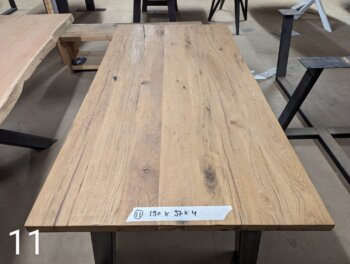 Tafel Oud Eiken 190x97x4cm Metalen Poten