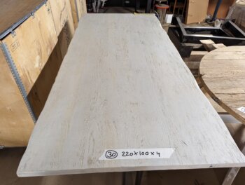 Tafel Nieuw Eiken 220x100x4cm Metalen Poten