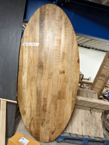 Tafelblad Ovaal Mango 240x110x5cm