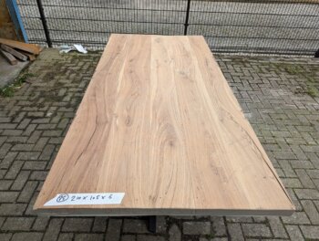 Tafel Oud Iep 210x105x6cm Metaal Spinpoot