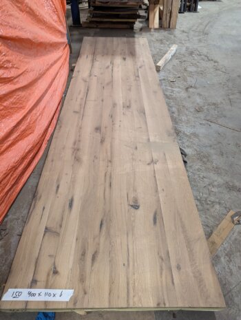 Tafelblad Oud Eiken 400x110x6cm