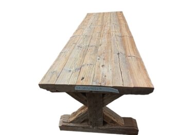 Mega Tafel Oud Hout 350x105cm